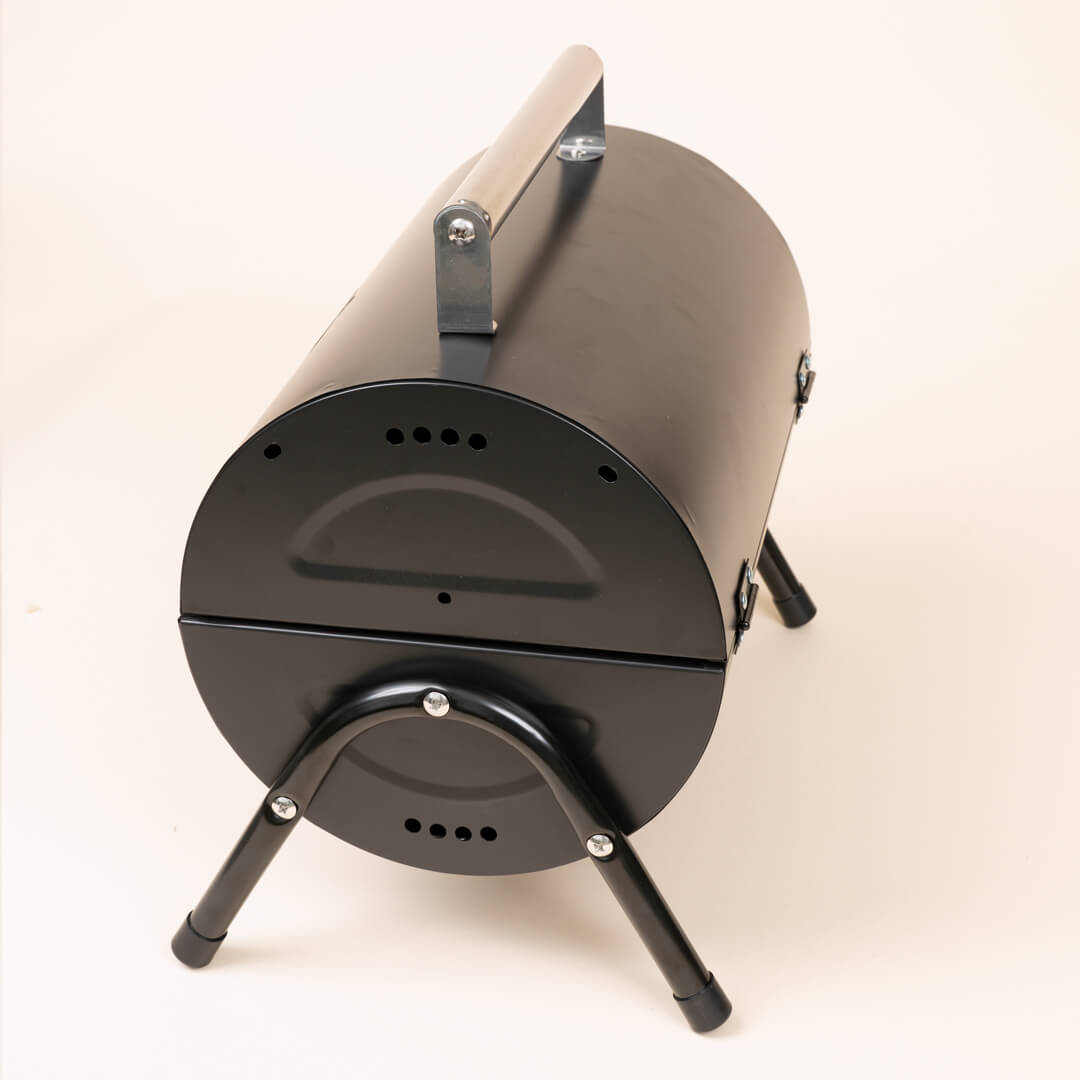 Ale fossiel Sicilië Portable charcoal Barrel Barbecue from Buccan – Seizoenstunter