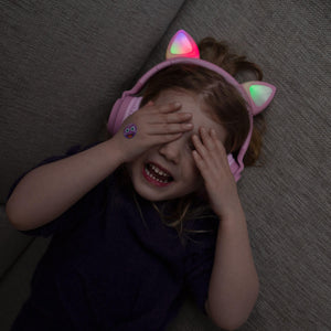Kabellose Kopfhörer für Kinder mit LED-Licht